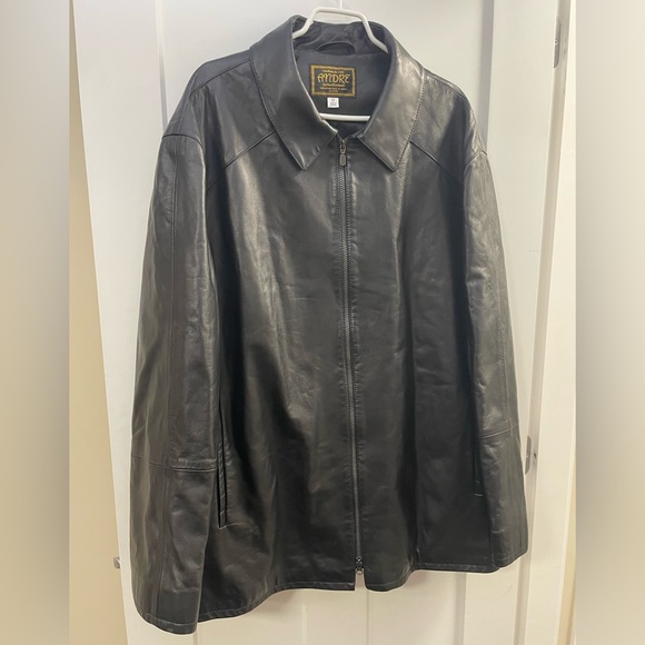 Other - Andre Genuine Leather Car Coat Vintage 90s Plus Size Mens